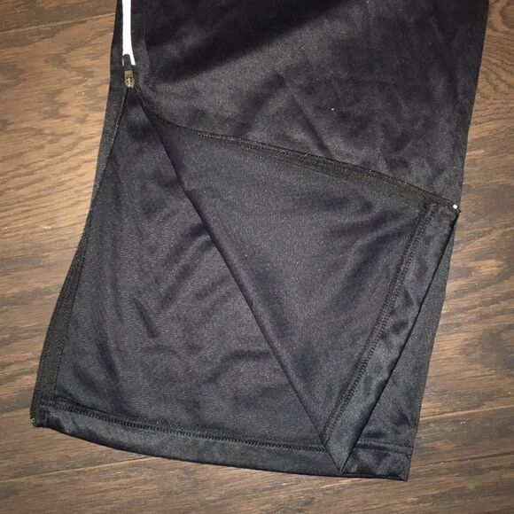 NIKE White & Black stripe running Workout gym warmup basketball tennis pants M - Picture 2 of 6